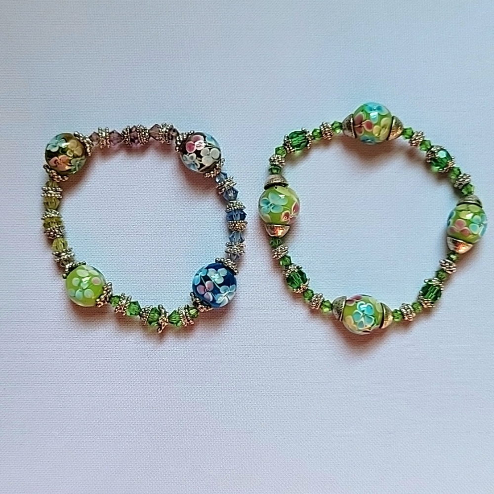 Beaded Bracelet Pair
